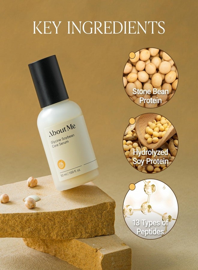 ABOUT ME Glycine Soybean Core Serum – Korean Concentrated Soy Protein Firming Serum for All Skin Types – Daily Strengthening Care with 13 Peptides & Squalane – Korean Skin Care – 1.69oz, 50ml - Image 4